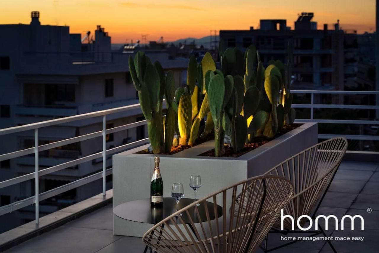 Brand New Homm Penthouse In Ano Glyfada, Dilou Leilighet Athen Eksteriør bilde