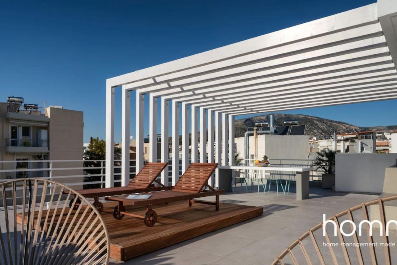 Brand New Homm Penthouse In Ano Glyfada, Dilou Leilighet Athen Eksteriør bilde