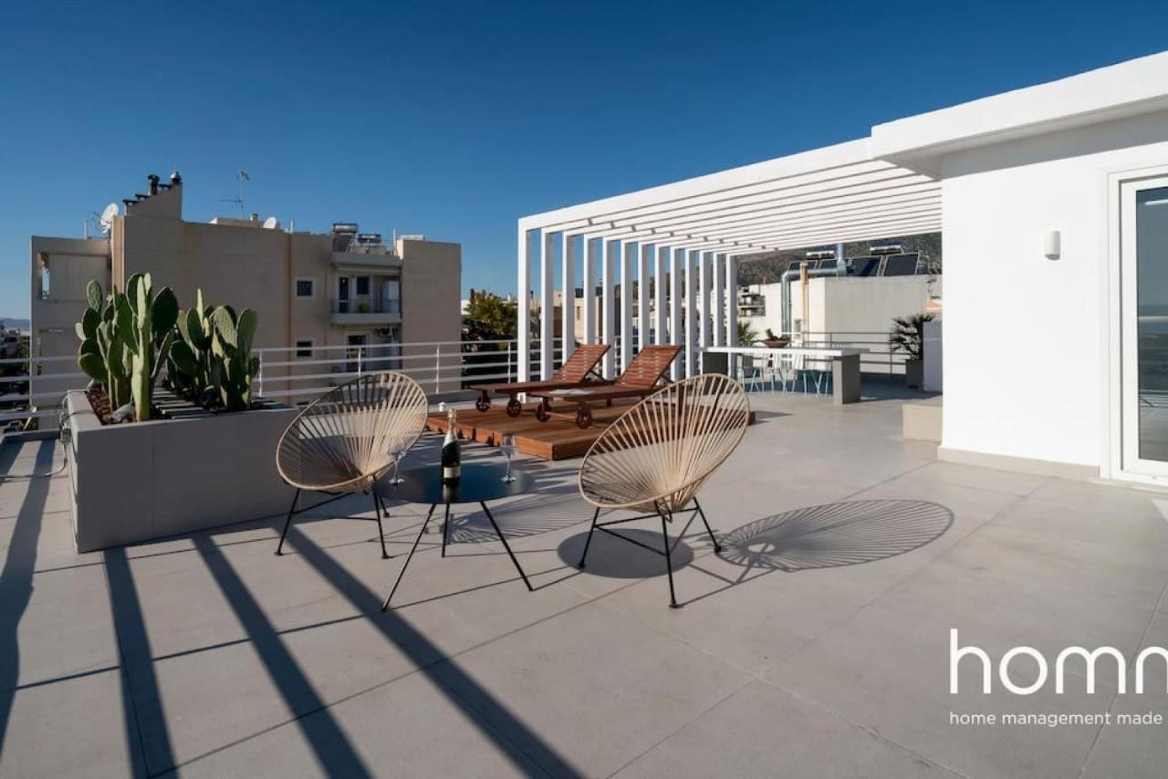 Brand New Homm Penthouse In Ano Glyfada, Dilou Leilighet Athen Eksteriør bilde