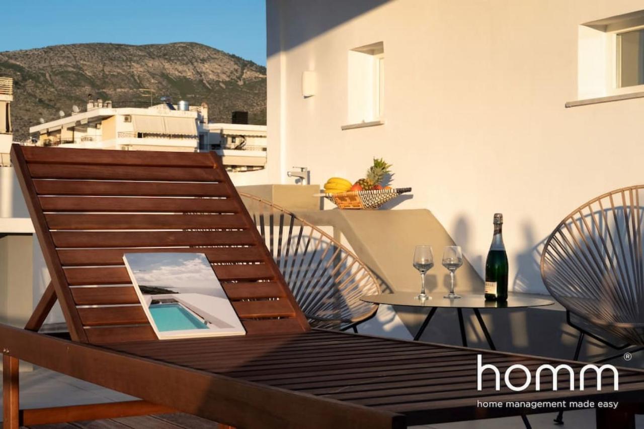 Brand New Homm Penthouse In Ano Glyfada, Dilou Leilighet Athen Eksteriør bilde