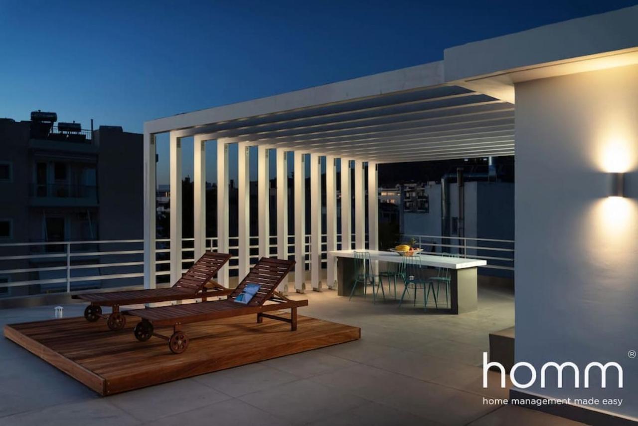 Brand New Homm Penthouse In Ano Glyfada, Dilou Leilighet Athen Eksteriør bilde