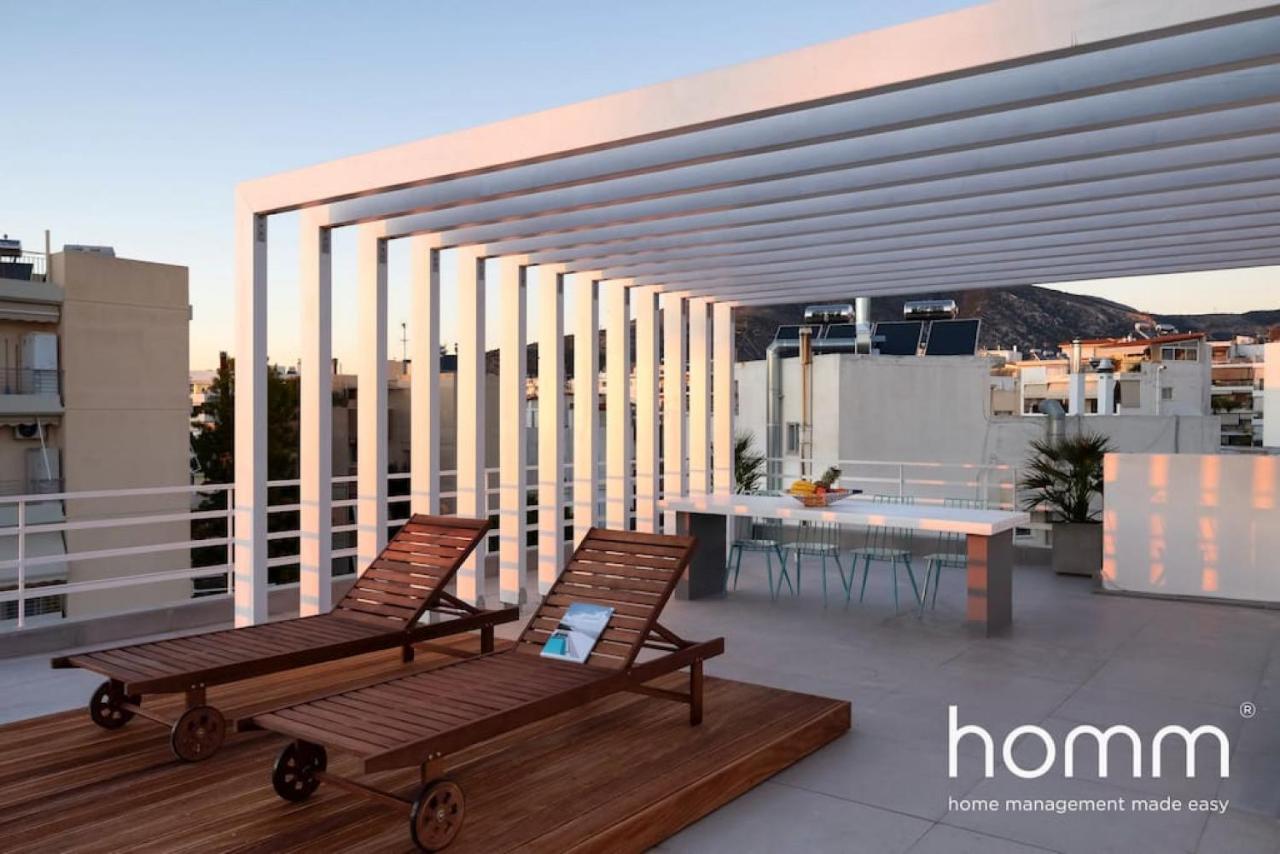Brand New Homm Penthouse In Ano Glyfada, Dilou Leilighet Athen Eksteriør bilde